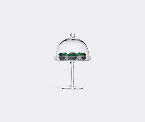LSA International 'Vienna' cake stand and cover Clear ${masterID}