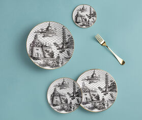 Simone Guidarelli Home 'Oriental Dream' soup plate, black and white MULTICOLOUR SIMO26SOU662MUL