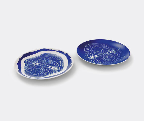 Cassina 'Le Monde de Charlotte Perriand, Tronc', placeholder plates, set of two White and blue CASS21SET156BLU