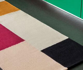 Hay 'Flat Works' rug, red MULTICOLOUR HAY122ETH256MUL