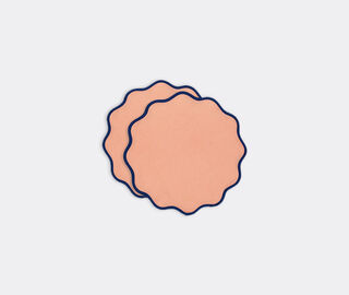 La DoubleJ 'Rainbow Rose Cloud' tablemat, set of two PINK LADJ23CLO376PIN