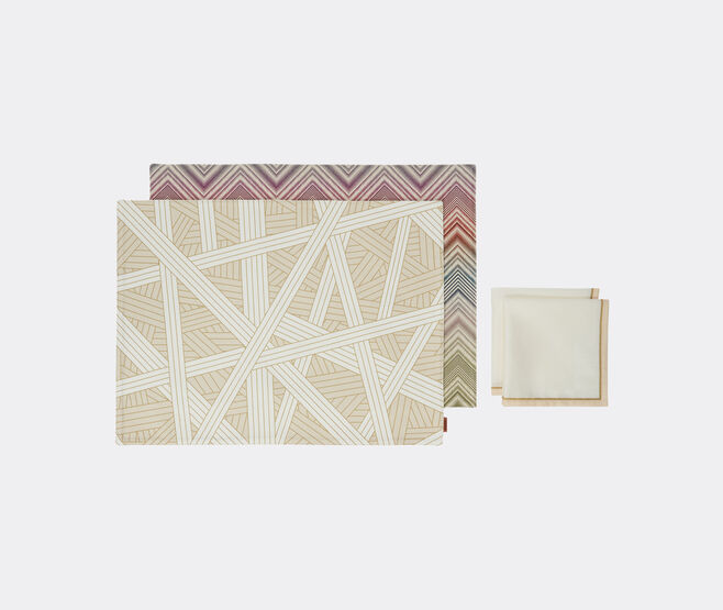 Missoni 'Marea' and 'Nastri' placemat and napkin, set of two, multicolor MULTICOLOUR MIHO24MAR802MUL