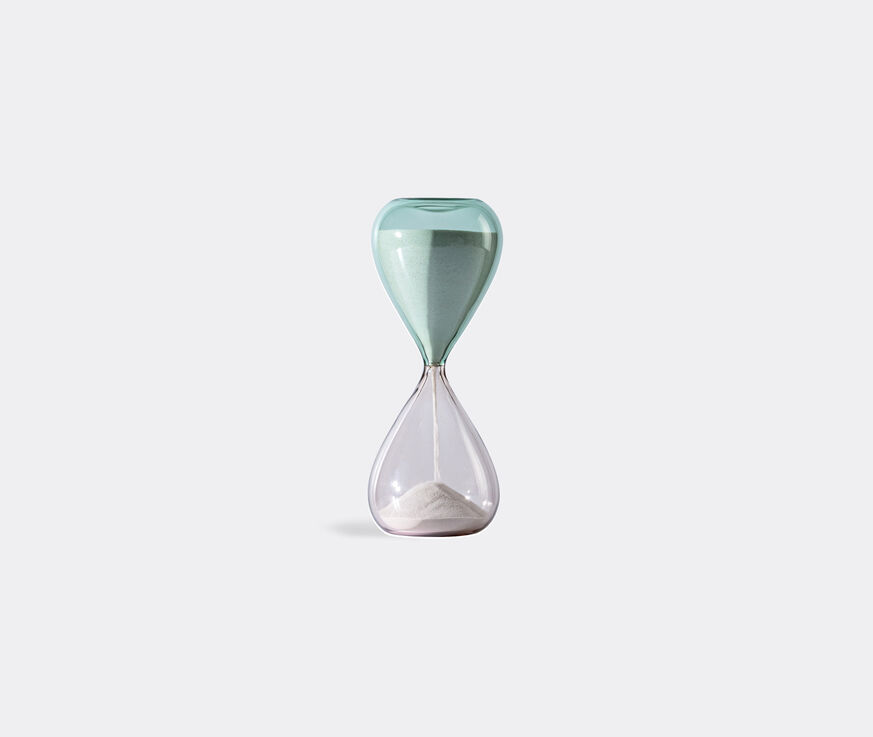 Venini 'Clessidra' hourglass, green & pink  VENI21CLE466GRN