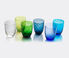 NasonMoretti 'Idra' water glass, set of six, green Green NAMO20WAT020GRN