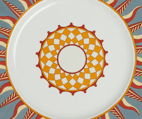 La DoubleJ &#39;Ra&#39; charger plate, multicolor MULTICOLOUR LADJ24RAC182MUL