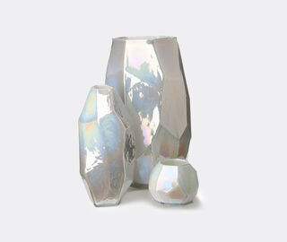POLSPOTTEN 'Graphic Luster' vase, white WHITE POLS22VAS231WHI