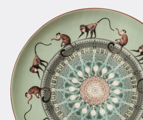 Les-Ottomans Plate 'Monkeys' MULTICOLOUR OTTO17PLA215MUL