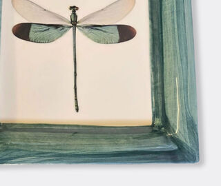 Les-Ottomans 'Insetti' vide poche, dragonfly, blue and white MULTICOLOUR OTTO26HAN259MUL