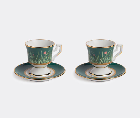 La DoubleJ Espresso cup and saucer, set of two Multicolor ${masterID}