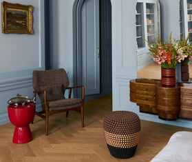 POLSPOTTEN &#39;Layer&#39; vase, medium, red CORAL POLS25VAS584COR