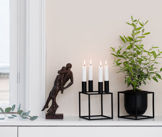 Audo Copenhagen 'Kubus Flowerpot 14', black BLACK BYLA22KUB912BLK