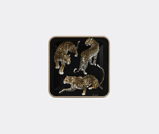 Dolce&amp;Gabbana Casa 'Leopardo' square wooden tray, medium MULTICOLOUR DGCA22WOO865MUL