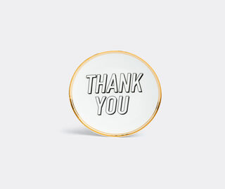 Bitossi Home 'Thank You' plate GOLD BIHO19TAV749GOL