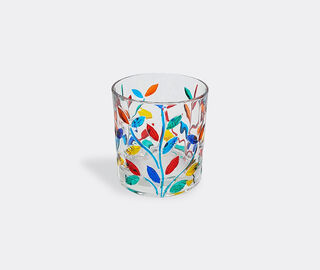 Les-Ottomans 'Floral' crystal tumblers, set of four MULTICOLOUR OTTO23CRY248MUL