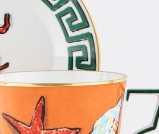 Ginori 1735 'Il Viaggio di Nettuno' teacup and saucer, set of two MULTICOLOUR RIGI20VIA771MUL