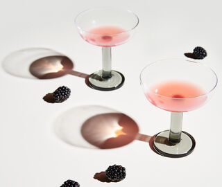 Tom Dixon 'Puck' coupe glass, set of two MULTICOLOUR TODI20PUC426TRA