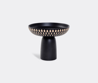 Zanat 'Nera' bowl, large, white on black BLACK ZANA20NER770BLK