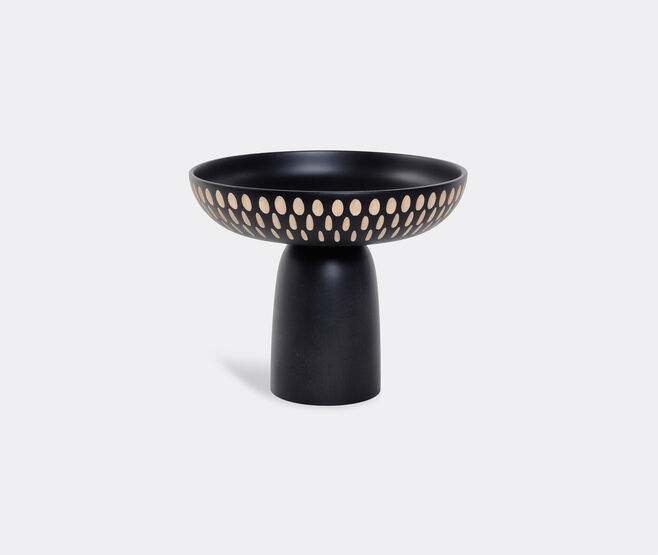 Zanat 'Nera' bowl, large, white on black BLACK ZANA20NER770BLK