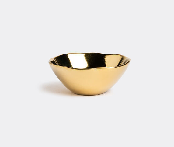 Bitossi Home 'La Tavola Scomposta' bowl Gold irregular edge BIHO19TAV685GOL