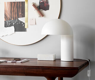 Gejst &lsquo;Leery&rsquo; table lamp, white WHITE GEJS23LEE012WHI