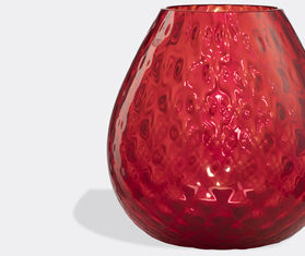 NasonMoretti 'Macram&eacute;' candle holder, large, red RED NAMO22CAN932RED