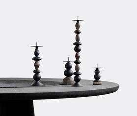 Zanat &#39;Play &amp; Burn&#39; candleholder set, large BLACK ZANA20PLA022BLK