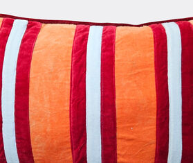Les-Ottomans Striped velvet cushion, orange MULTICOLOUR OTTO25VEL299ORA