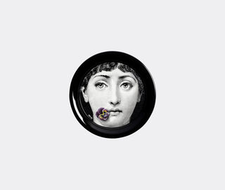 Fornasetti 'Tema e Variazioni N.137' tray, black and white WHITE FORN24TRA444MUL