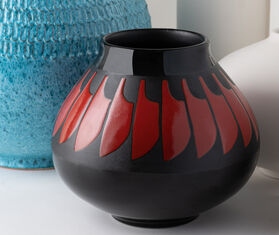 Nuove Forme 'Navajo Feathers' vase MULTICOLOUR NUFO20VAS678BLK