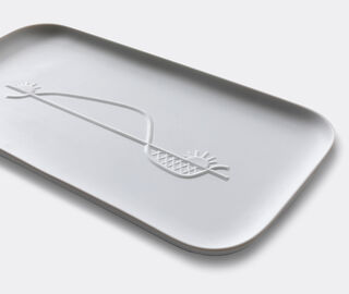 Cassina 'Collection Chandigarh Le Course du Soleil' tray, white WHITE CASS21REC299WHI