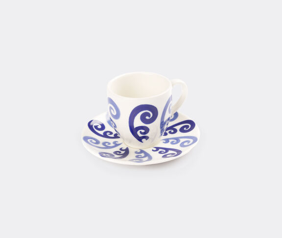 THEMIS Z 'Athenee Peacock' espresso cup and saucer, blue undefined ${masterID}