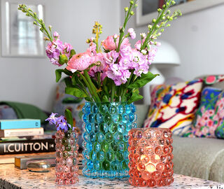 Skogsberg&amp;Smart 'Hurricane Boule' vase, medium, ros&eacute; PINK SKOG26HUR166PIN