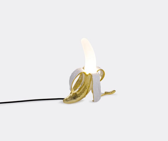 Seletti Banana Lamp-Louie-Us Resin And Glass Lamp Cm.26X15 H.30 YELLOW/WHITE ${masterID} 2