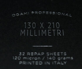 Ogami 'Professional' small ruled notebook, black BLACK OGAM19NOT167BLK