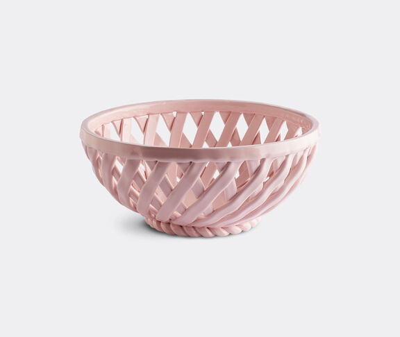 Octaevo 'Sicilia' ceramic basket, pink, large undefined ${masterID}