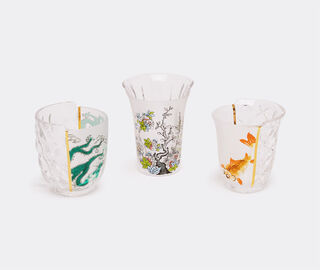 Seletti 'Hybrid Aglaura' glass, set of three MULTICOLOUR SELE21HYB343MUL