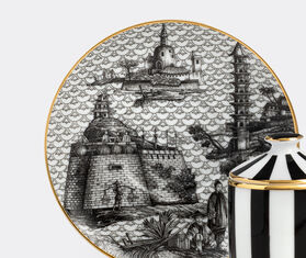Simone Guidarelli Home 'Oriental Dream' lidded espresso cup and saucer, black and white MULTICOLOUR SIMO26SOU938MUL