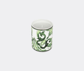 Dolce&amp;Gabbana Casa 'Maiolica' porcelain scented candle, Sicilian neroli and lemon, green GREEN DGCA25POR262GRN