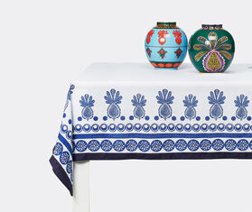 La DoubleJ 'Big Pineapple Blu' large tablecloth BLUE LADJ20TAB387BLU