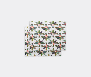 La DoubleJ 'Palms' tablemat, set of two MULTICOLOUR LADJ22TAB578MUL