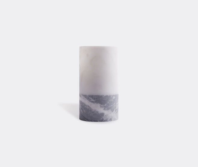 Bloc studios 'Sunnei' wine glass, Carrara and Bardiglio WHITE BLOC22SUN326WHI