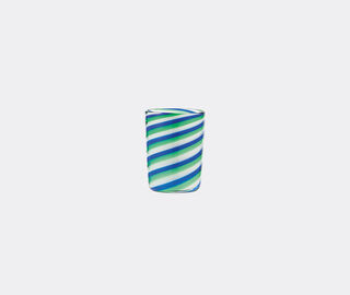 Aquazzura Casa 'Rainbow Swirl' tumbler, set of two, blue and green MULTICOLOUR AQUA23RAI195MUL