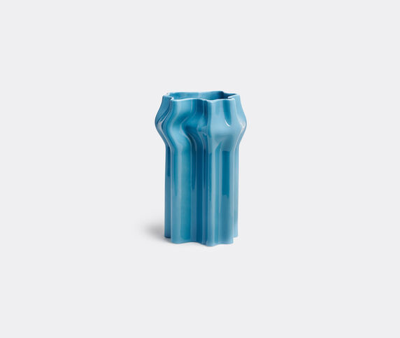 Nuove Forme 'Extruded Shape Vase', turquoise