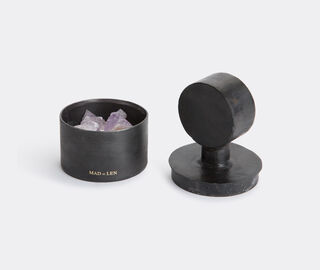 Mad et Len 'Cristaux' pot pourri totem, Spirituelle, small BLACK MALE18POT706BLK