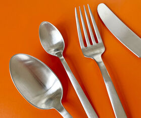 Kay Bojesen 'Grand Prix' cutlery gift box, set of four, polished steel SILVER KABO22GRA109SIL