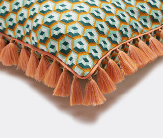 La DoubleJ 'Cubi Verde' cushion MULTICOLOUR LADJ22CUS389MUL