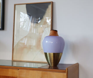 Utopia &amp; Utility 'Lavender India 1' stacking vessel LILAC UTUT22STA050PUR