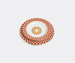 La DoubleJ 'Apollo' soup plate, set of two, multicolor MULTICOLOUR LADJ24APO427MUL