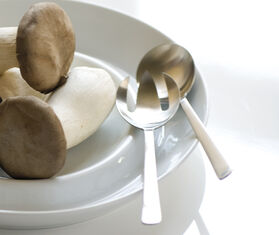 Kay Bojesen 'Grand Prix' salad set, matte steel SILVER KABO22GRA016SIL