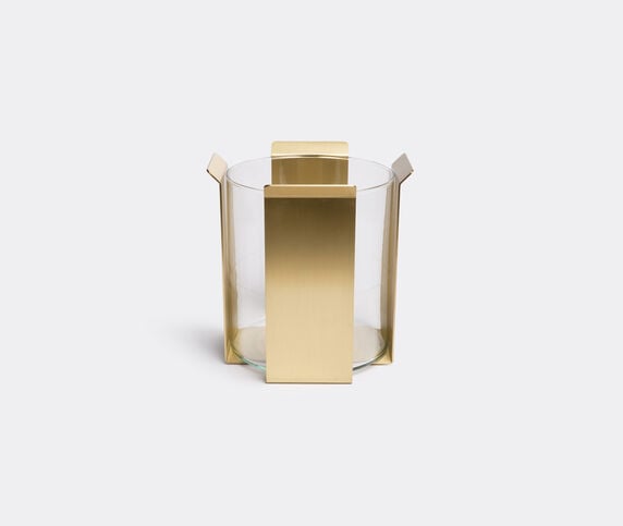 Marta Sala Éditions 'OB2 Tizio' vase, polished brass tall  MSED18TIZ787BRA